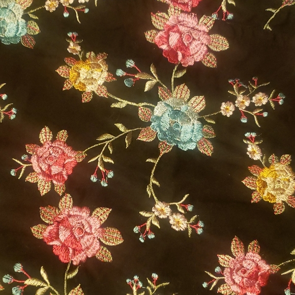 Johnny Was  Multi-Floral Embroidered Black Blazer NWT - Picture 3 of 10